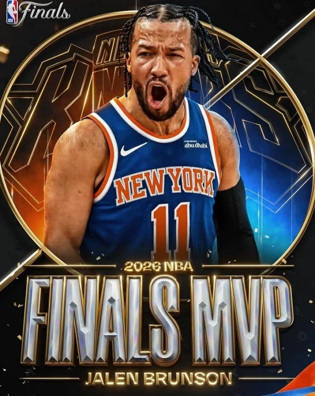 Jalen Brunson menjadi Finals MVP usai mencetak 45 poin dan membawa Knicks unggul 4-1. dok/NBA