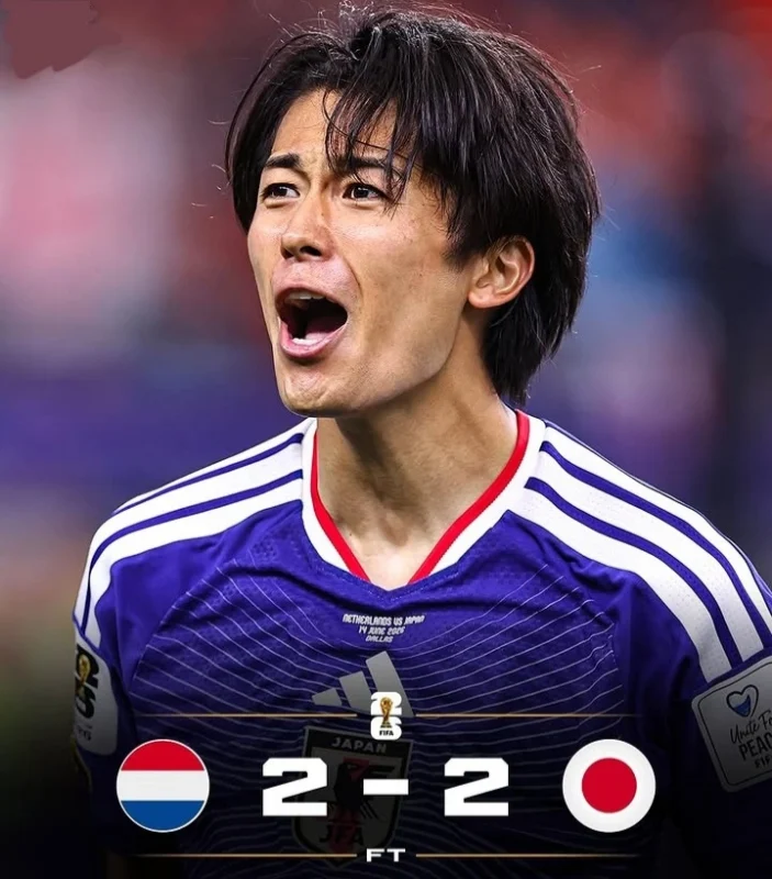 Jepang menggagalkan kemenangan Belanda setelah bermain imbang 2-2 pada laga Grup F Piala Dunia 2026. Gol Daichi Kamada di menit akhir memastikan kedua tim berbagi poin di Stadion AT&T, Texas.
