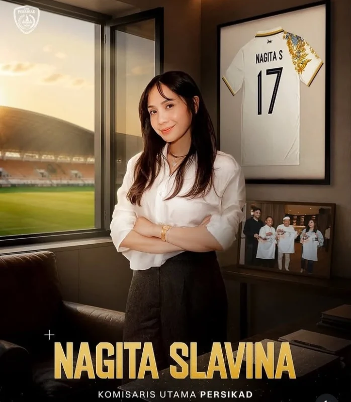 Nagita Slavina resmi menjadi Komisaris Utama Persikad Depok. Klub berharap kehadirannya membawa perubahan positif dan peluang baru.