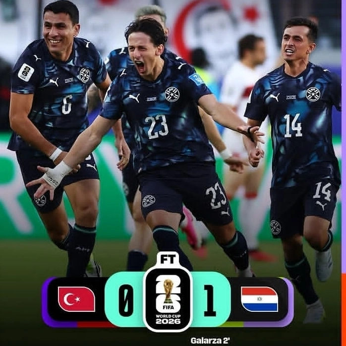 Kartu merah Miguel Almiron mewarnai kemenangan Paraguay 1-0 atas Turki di Grup D Piala Dunia 2026 lewat gol cepat Matias Galarza.