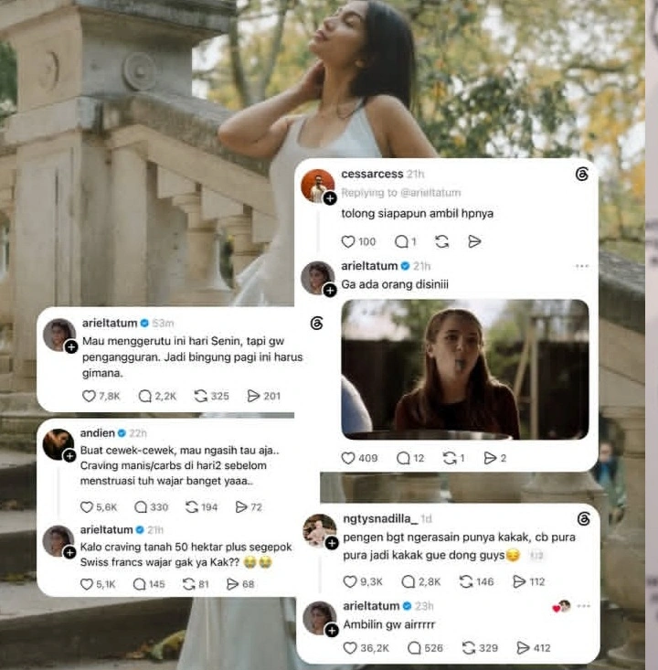 Aksi Ariel Tatum di Threads viral setelah membalas berbagai unggahan netizen dengan gaya “asbun” dan kocak, mulai dari rekomendasi film hingga sindiran isu sosial.