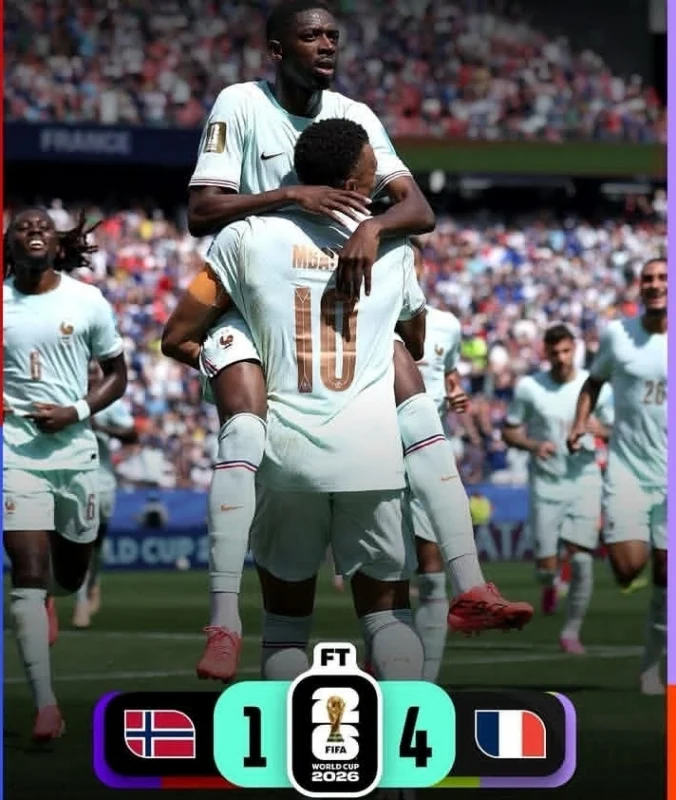 Prancis Kalahkan Norwegia 3-1, Dembélé Hattrick dan Keduanya Lolos ke Babak 32 Besar