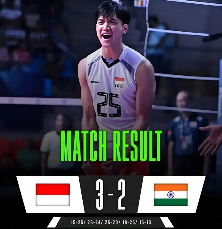 Indonesia Lolos ke Final AVC Men's Volleyball Cup 2026 usai Kalahkan India 3-2