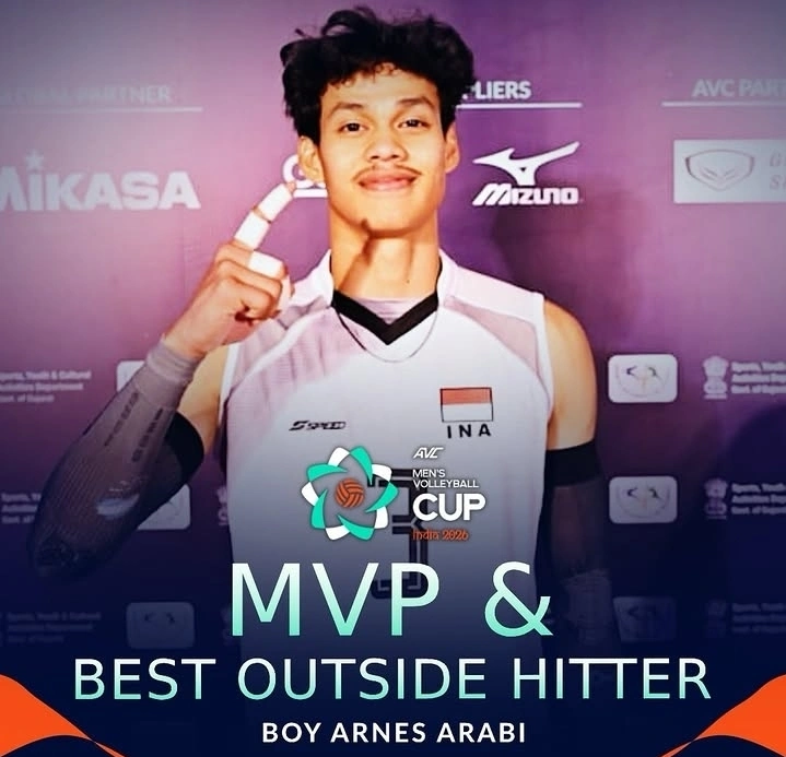 Boy Arnez dinobatkan sebagai MVP AVC Mens Cup 2026