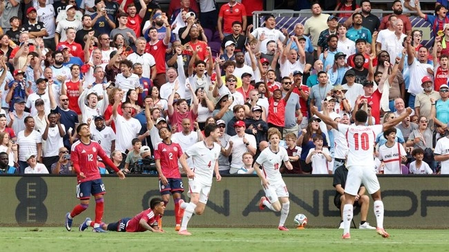 Selebrasi pemain Inggris
