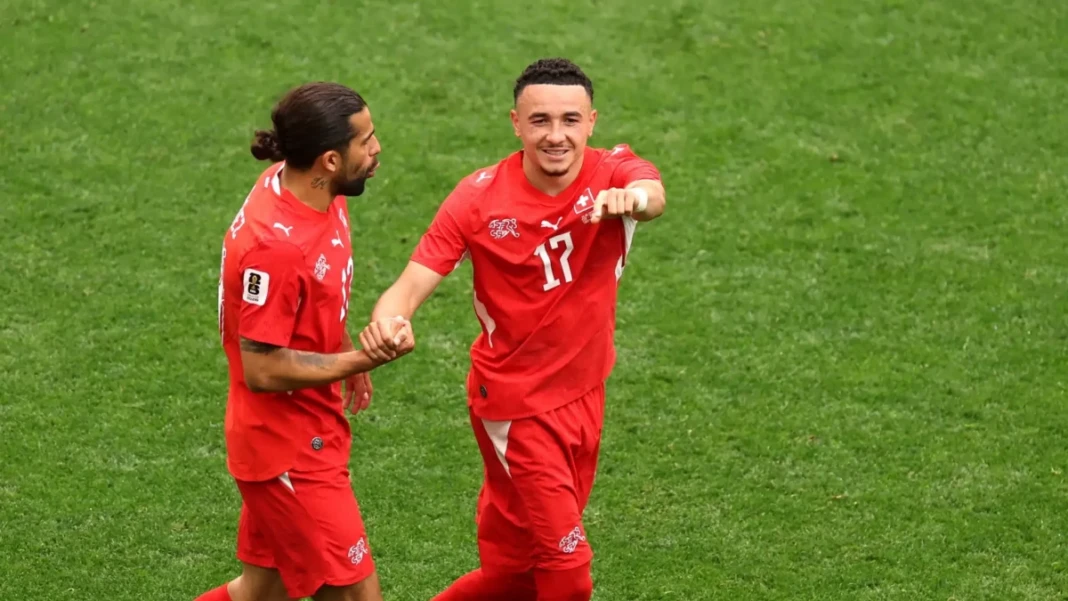 Swiss memastikan diri sebagai juara Grup B Piala Dunia usai mengalahkan Kanada 2-1
