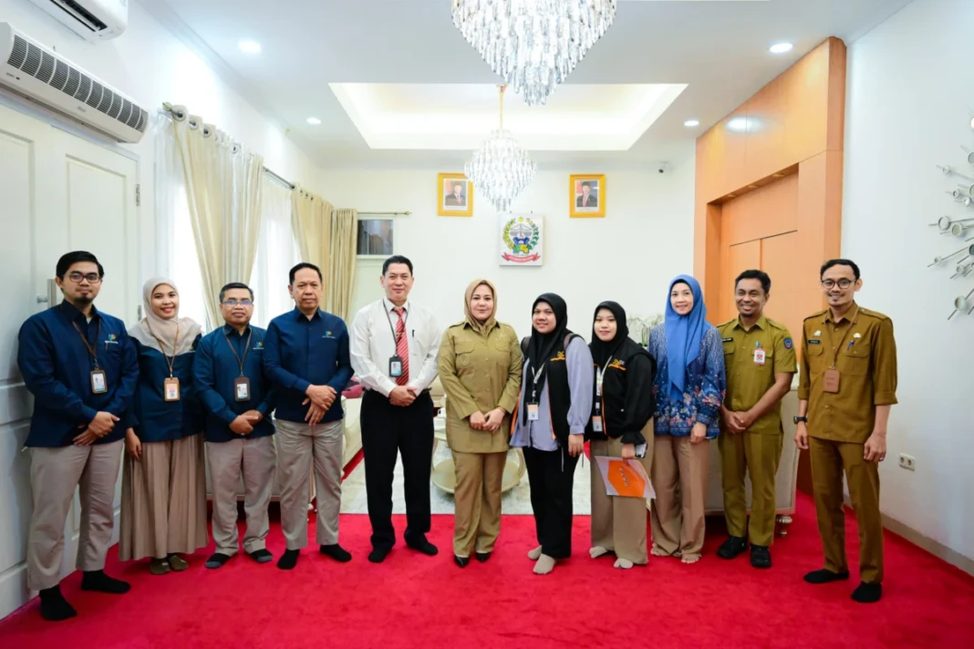Wakil Gubernur Sulawesi Selatan, Fatmawati Rusdi, menerima kunjungan Kepala Badan Pusat Statistik (BPS) Sulawesi Selatan