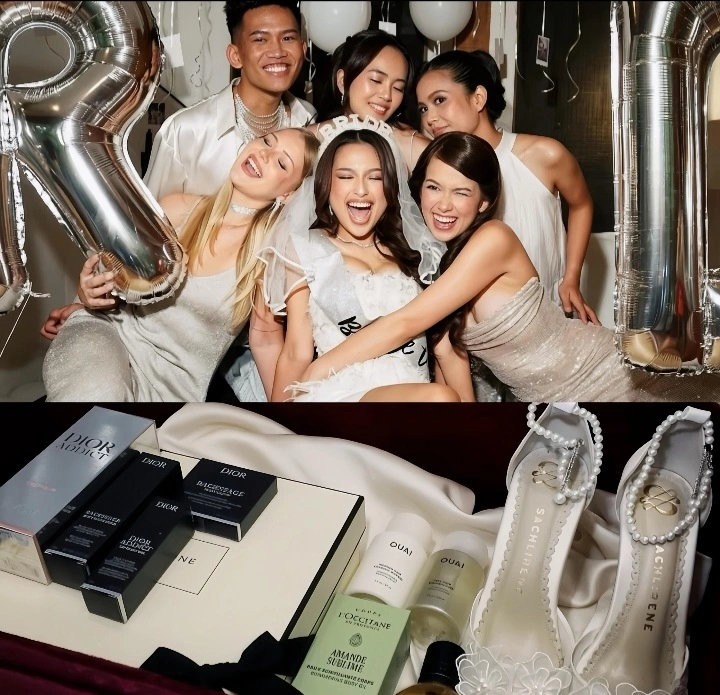 Foto Jennifer Coppen bersama Bridesmaid-nya