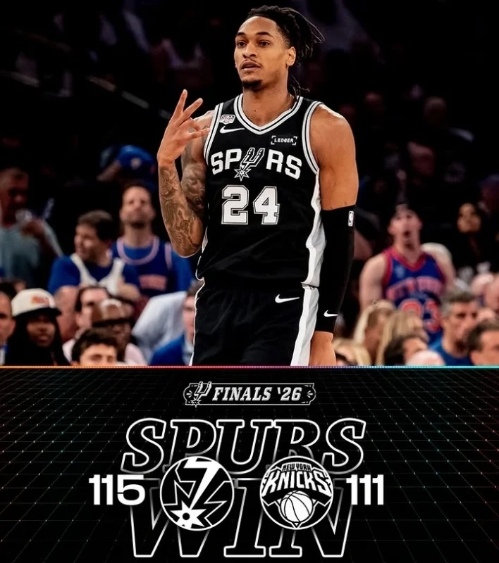 Spurs Kalahkan Knicks 115-111 di Game 3 Final NBA 2026, Wembanyama Cetak 32 Poin
