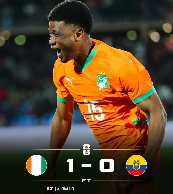 Pantai Gading Kalahkan Ekuador 1-0, Amad Diallo Jadi Pahlawan di Piala Dunia 2026