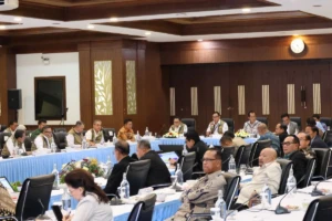 Focus Group Discussion bertajuk “Penguatan Strategi Pengendalian Harga Beras dan Optimalisasi Distribusi Pangan Nasional” di Gedung Oryza Perum BULOG Jakarta, Senin (25/5).