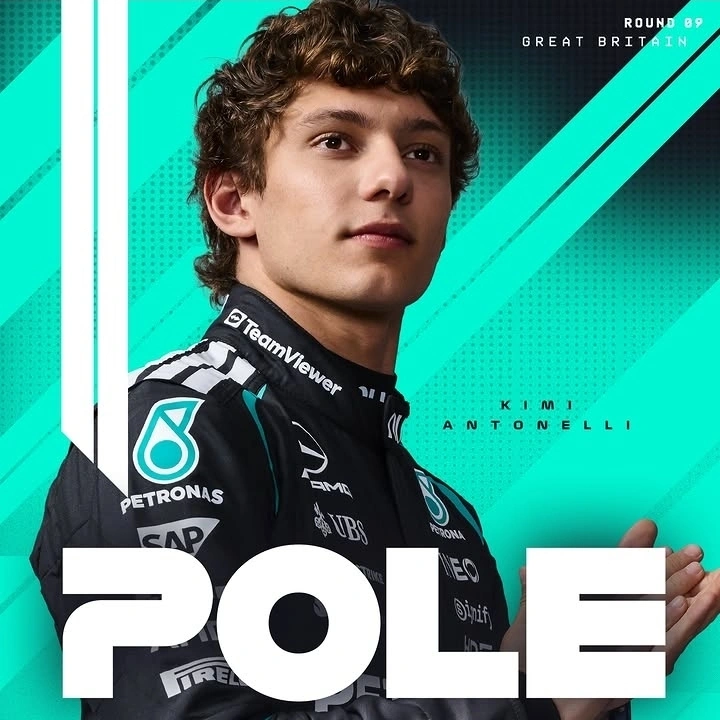 Kimi Antonelli meraih pole position Formula 1 GP Inggris 2026 di Silverstone