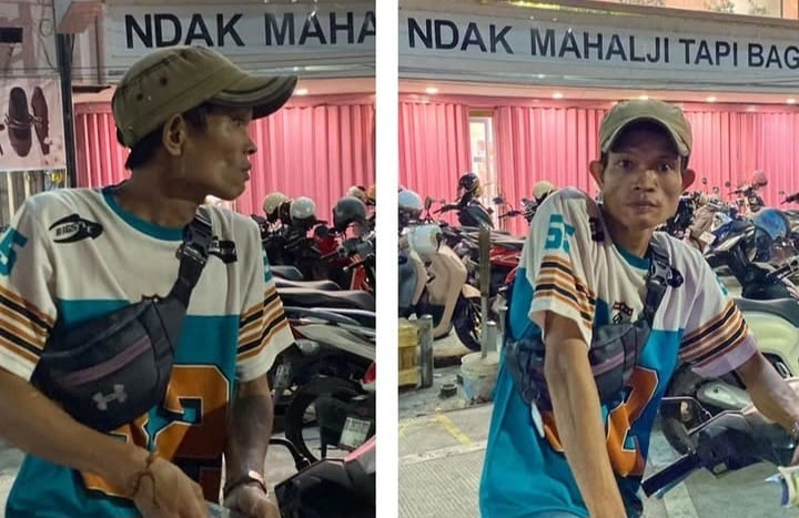 Foto pria yang disebut dalam unggahan viral soal dugaan jukir liar di Boulevard Makassar