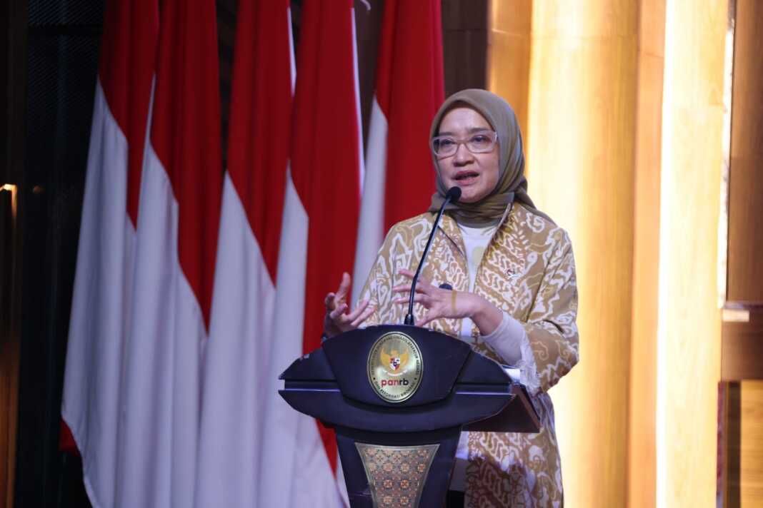 Menteri Pemberdayaan Aparatur Negara dan Reformasi Birokrasi, Rini Widyantini.