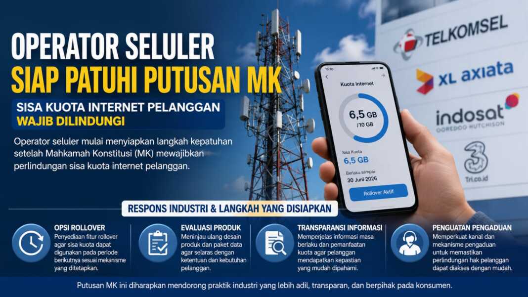 Operator Seluler Siapkan Opsi Rollover hingga Kanal Aduan Usai Putusan MK soal Kuota Tak Boleh Hangus