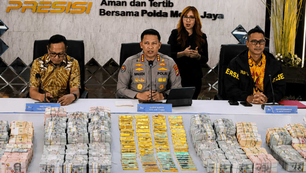 Kabid Humas Polda Metro Jaya Kombes Pol Budi Hermanto saat konferensi pers di Gedung Promoter Polda Metro Jaya, Jumat, 10 Juli 2026. dok/jawapos