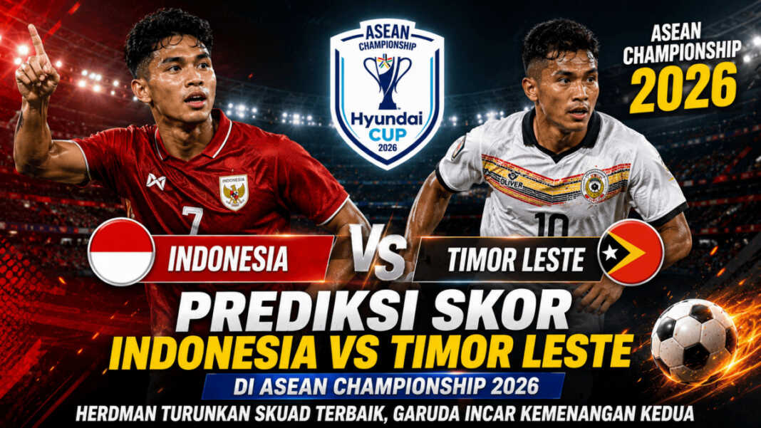 Prediksi Skor Indonesia vs Timor Leste di ASEAN Championship 2026: Herdman Turunkan Skuad Terbaik, Garuda Incar Kemenangan Kedua