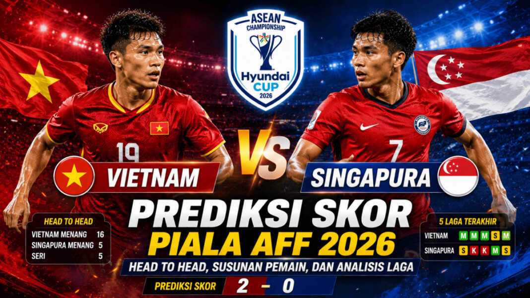Prediksi Skor Vietnam vs Singapura Piala AFF 2026