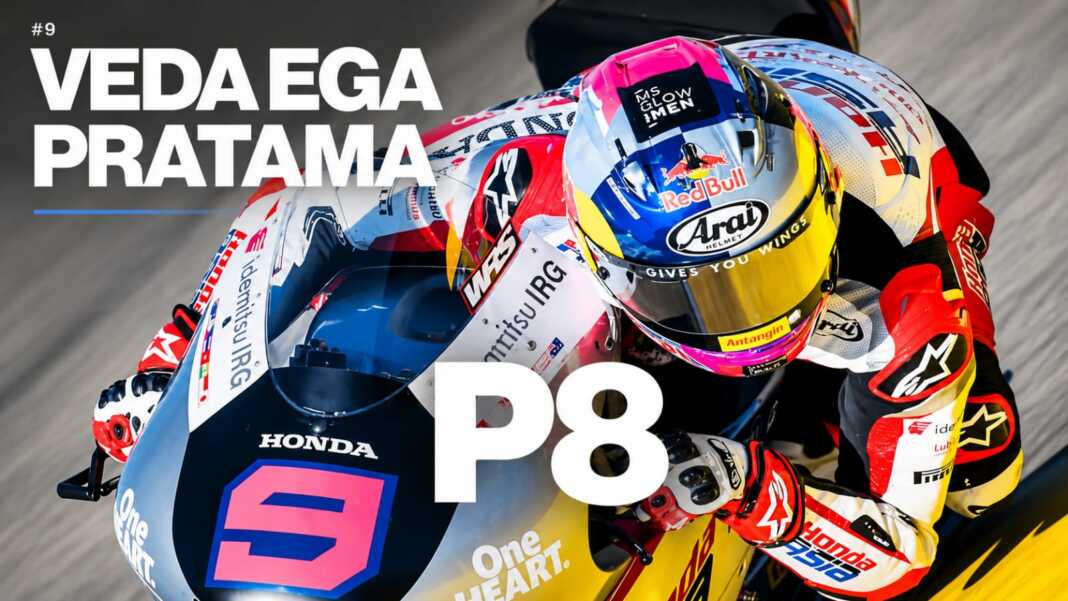 Veda Pratama finish ke-8 di Moto3 Jerman, setelah melibas tiga pembalap di lap terakhi.
