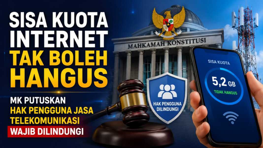 Putusan MK Nyatakan Kuota Internet Tidak Boleh Hangus.