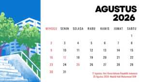 Kalender Agustus 2026
