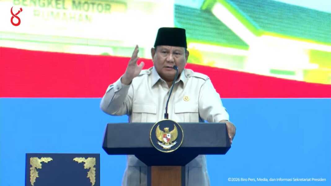 Presiden Akad Massal KPR Sejahtera melalui skema FLPP di Batang, Jawa Tengah, Kamis (30/7/2026). Foto: Tangkapan layar YouTube Sekretariat Presiden.
