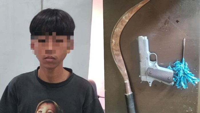 Remaja berinisial MIS ditangkap polisi dalam kasus penyerangan dan pengrusakan rumah warga di Maros