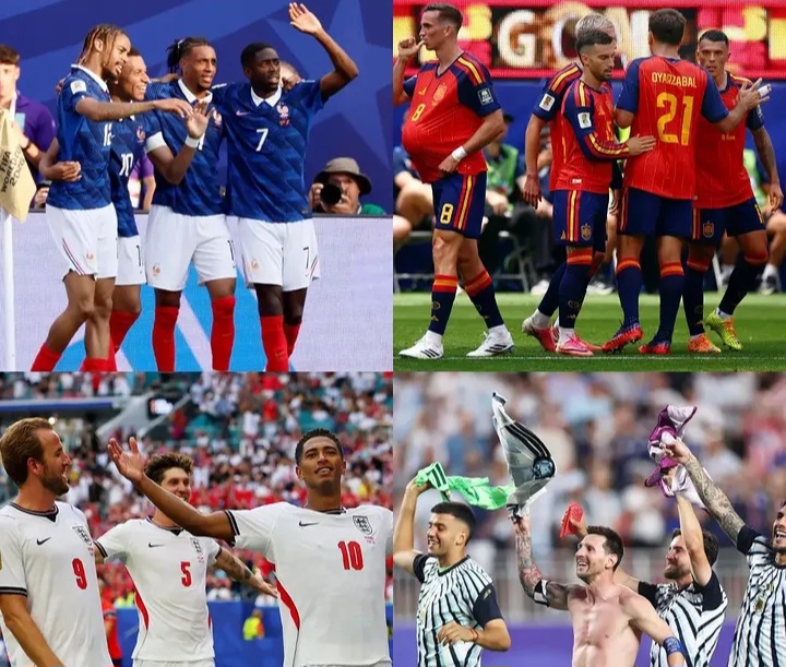 Semifinal Piala Dunia 2026 mencatat sejarah dengan mempertemukan empat tim teratas ranking FIFA, yakni Prancis, Argentina, Spanyol, dan Inggris, untuk pertama kalinya.