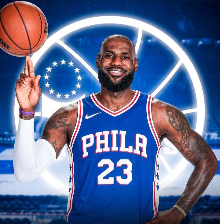 LeBron James bergabung dengan Philadelphia 76ers.