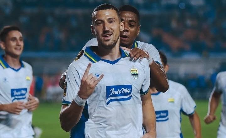 Boris Sekulic jadi penentu kemenangan Persib Bandung mengalahkan DPMM FC 1-0 pada laga fase grup Piala Presiden 2026. dok/persib