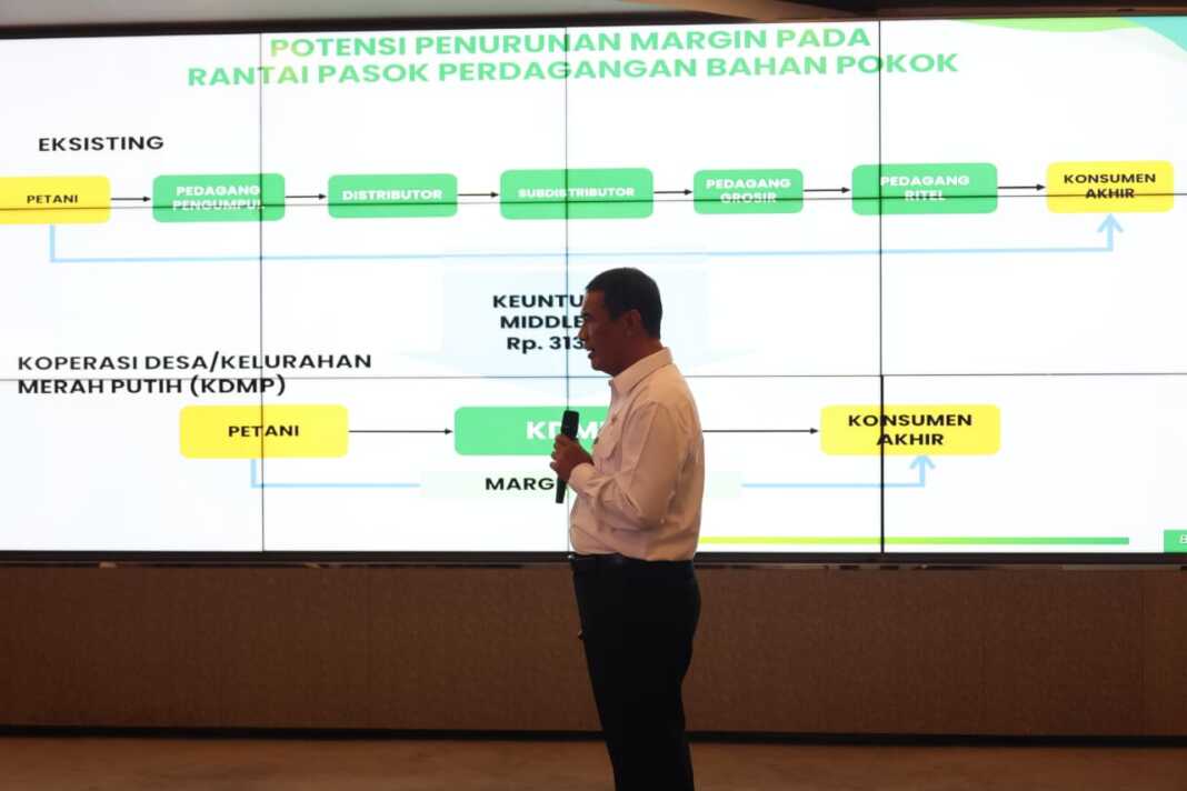 mentan amran sulaiman paparkan kdmp pangkas rantai distribusi margin rp313 triliun bahan pokok