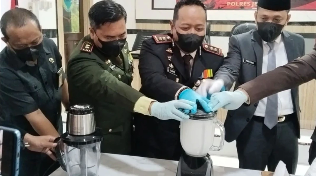 Pemusnahan barang bukti sabu di Polres Jeneponto