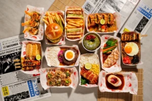 Aneka menu Japanese street food dalam program 60 Seconds to Tokyo di Aston Inn Pantai Losari Makassar