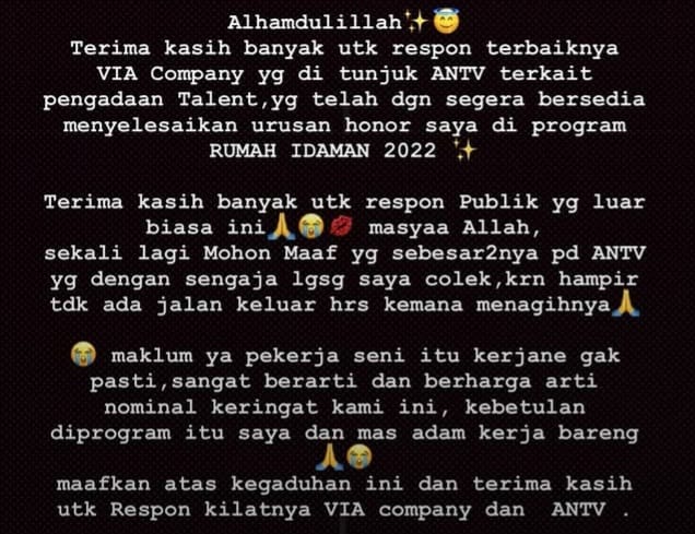 Inul Daratista Bilang Honor Program Rumah Idaman 2022 Segera Diselesaikan, Minta Maaf usai Singgung ANTV