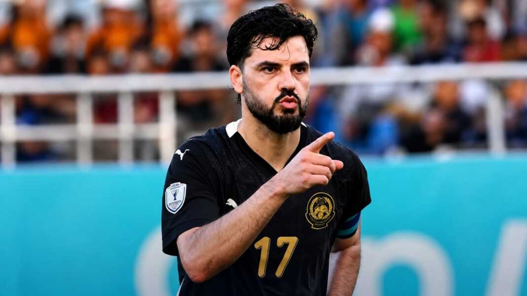Paulo Josue merayakan comeback Malaysia saat menaklukkan Myanmar 2-1 pada laga Grup B ASEAN Hyundai Cup 2026 di Yangon.