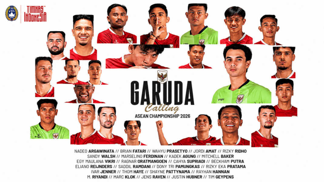 Resmi! Daftar Skuad Timnas Indonesia ASEAN Championship 2026