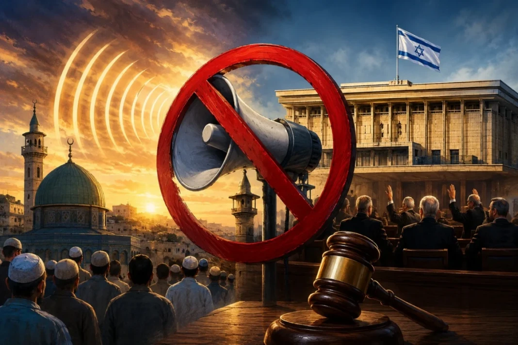 Ilustrasi polemik pembatasan azan memicu perdebatan kebebasan beribadah di Israel dan dunia Islam luas