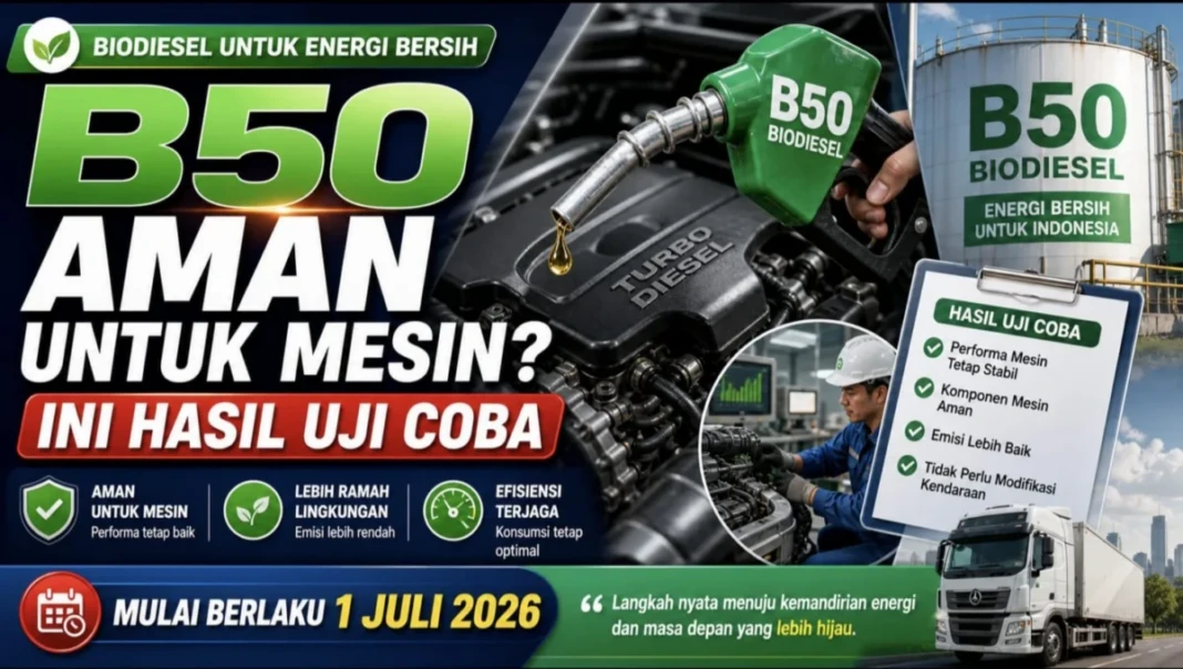 Dampak BBM B50 bagi mesin kendaraan.