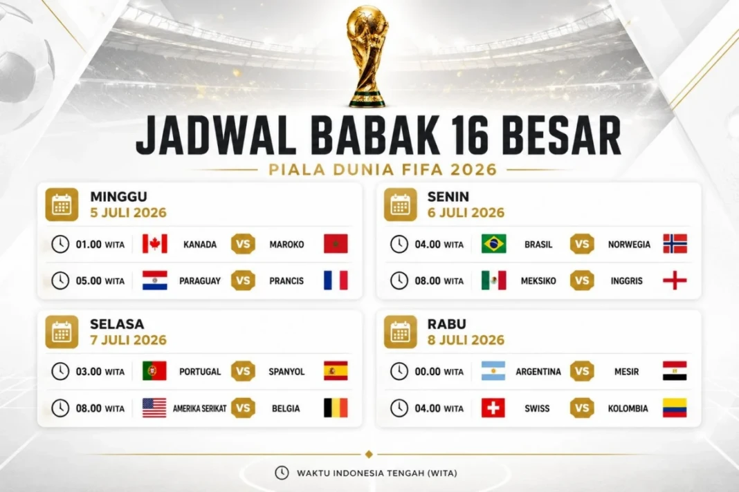 Jadwal Babak 16 Besar