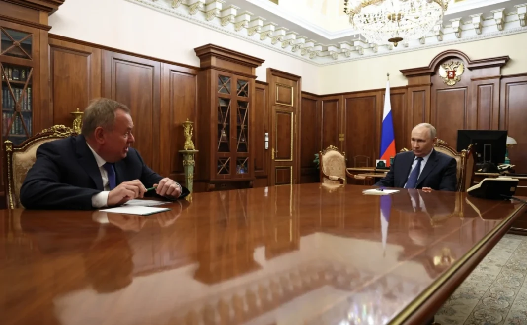 Pertemuan Presiden Putin dengan Ketua Dewan Direksi Bank VTB Andrei Kostin
