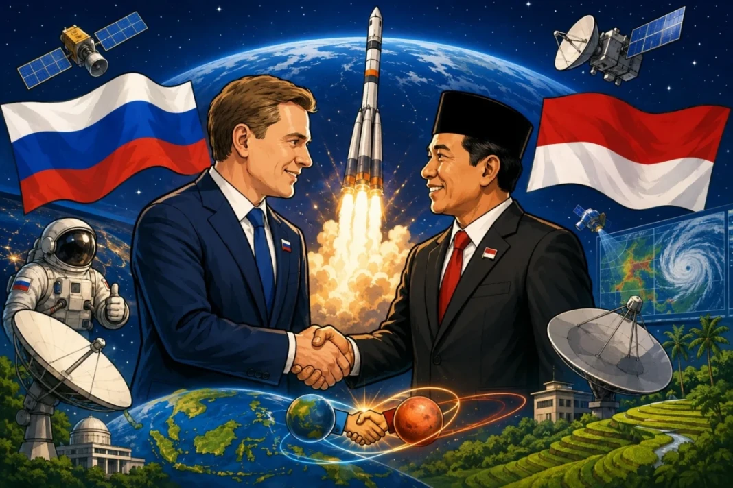 Rusia dan Indonesia sepakat memperkuat kerja sama antariksa melalui kolaborasi Roscosmos dan BRIN