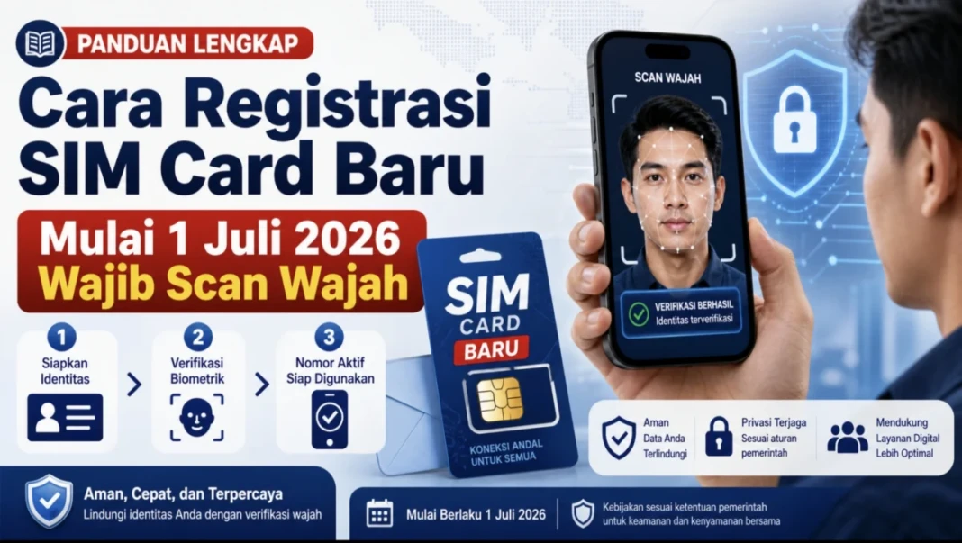 Panduan lengkap registrasi SIM Card melalui pengenalan wajah.