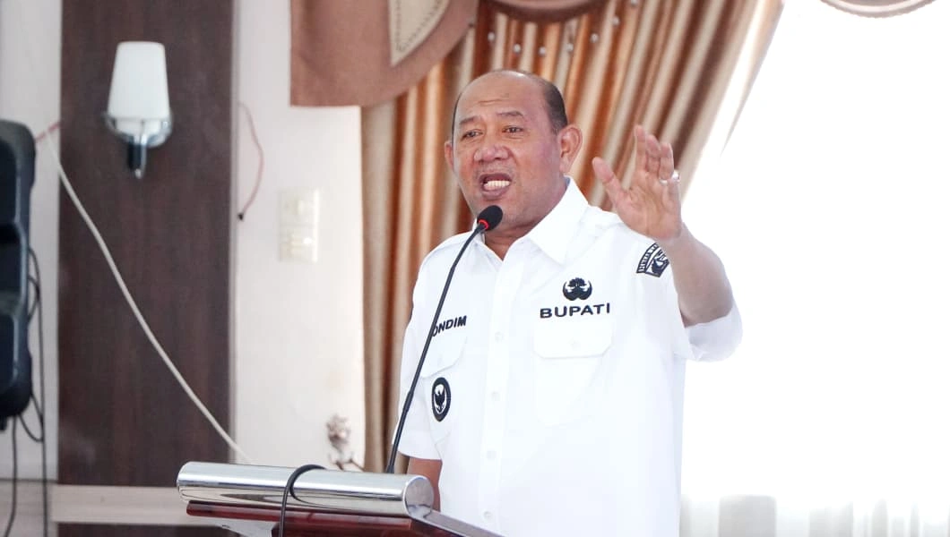 Bupati Langkat Syah Afandin saat membuka dialog kinerja penyampaian SAKIP