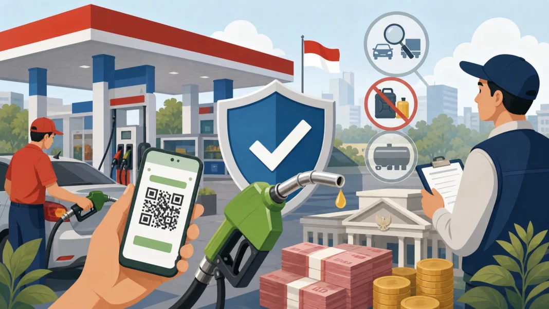 Ilustrasi pengawasan BBM subsidi oleh BPH Migas.