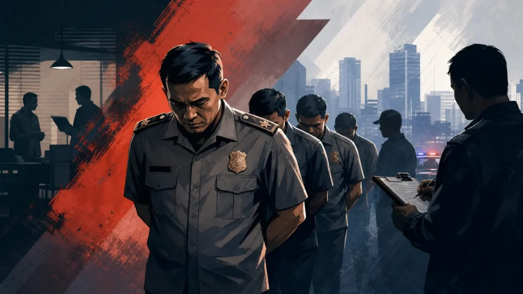 Ilustrasi penangkapan personel kepolisian dalam kasus narkoba oleh Bareskrim Polri