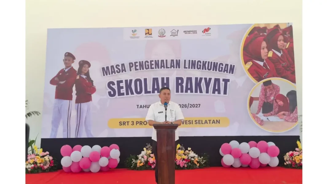 Aktivitas di Sekolah Rakyat Sulsel saat persiapan MPLS yang tertunda karena kendala air baku.