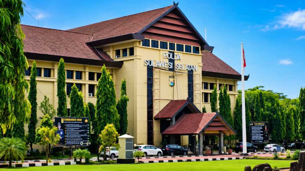 Markas Polda Sulawesi Selatan di Makassar.