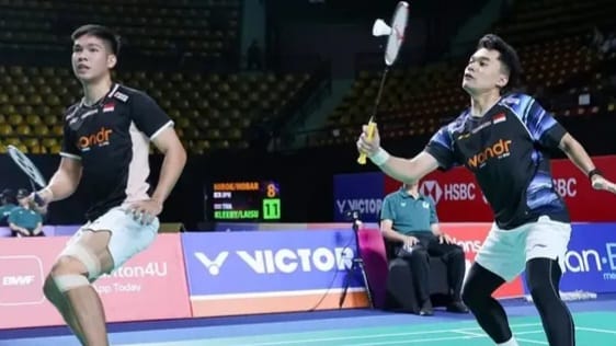 Leo Rolly Carnando dan Daniel Marthin pada perjalanan menuju final Taipei Open 2026.