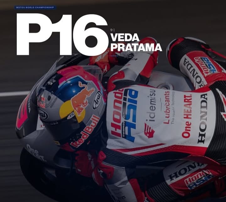 Veda Ega Pratama start dari posisi 16 di Moto3 Inggris di Sirkuit Silverstone.