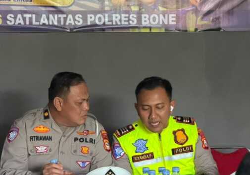 Kampung Tertib Lalu Lintas Polres Bone yang berada di Perumahan Puri Graha Permai, Jalan Dr. Wahidin Sudirohusodo